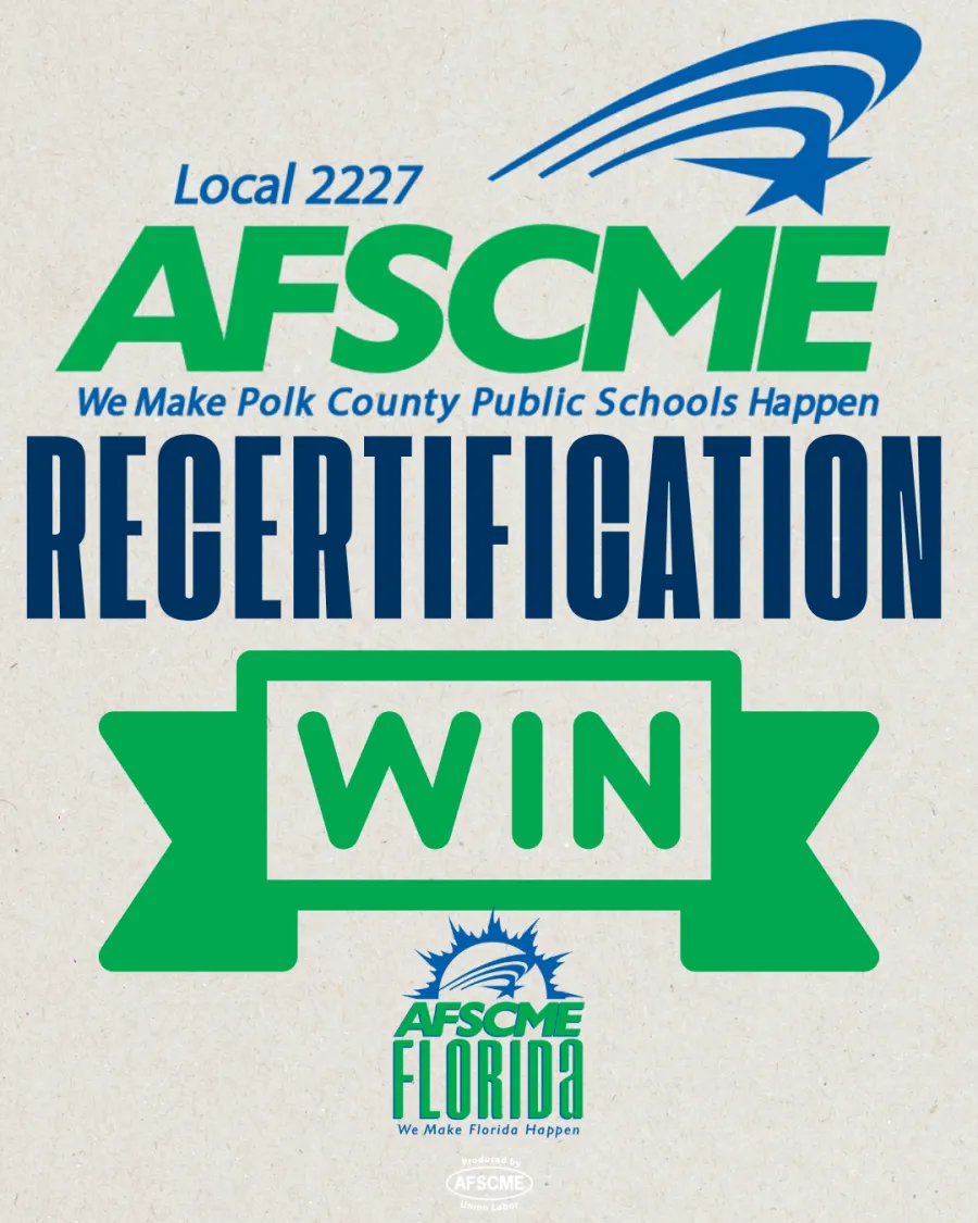 AFSCME Florida Statement on Recertification at Polk County Public Schools